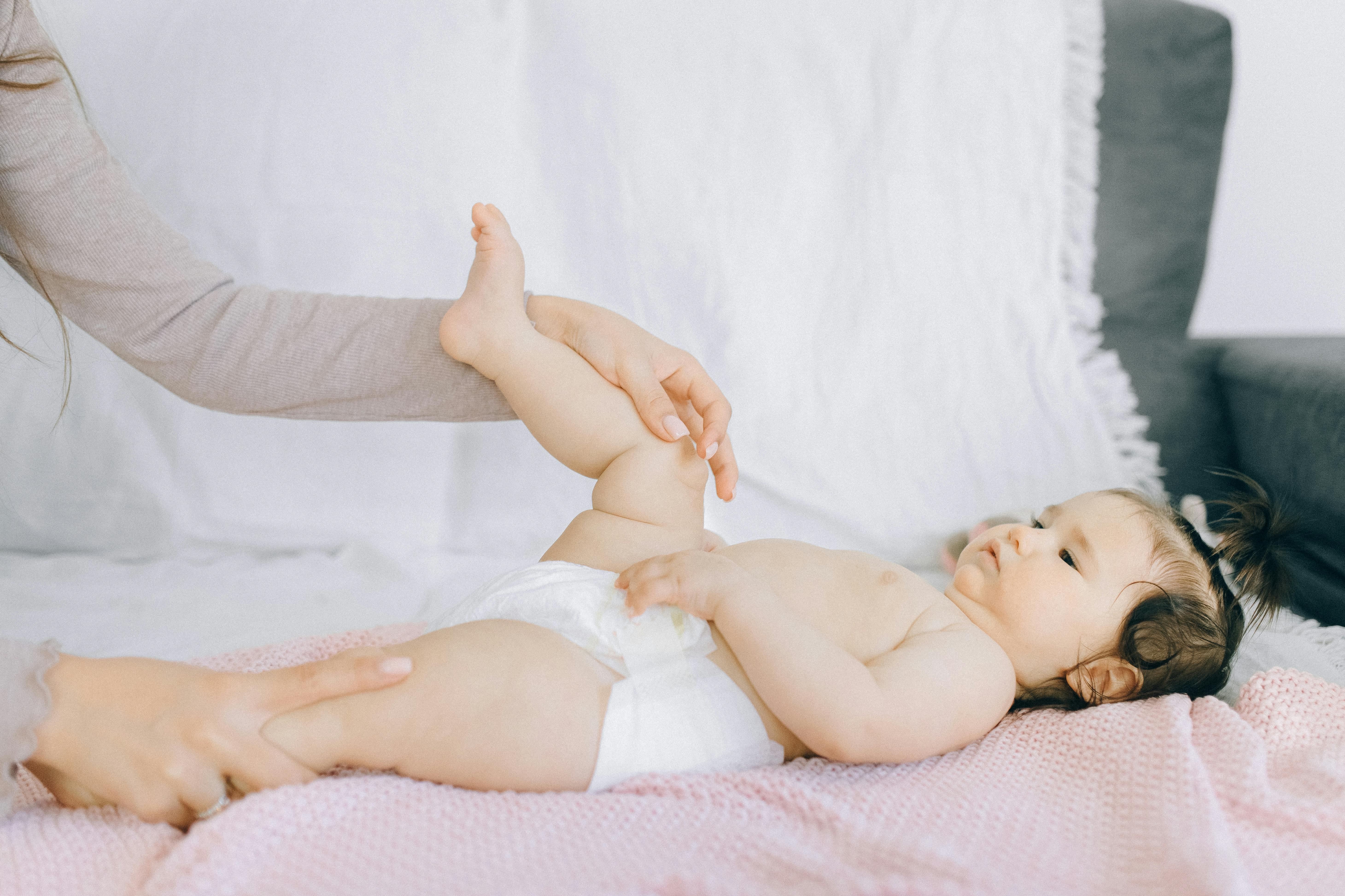 Happy parent with child showing healthy skin